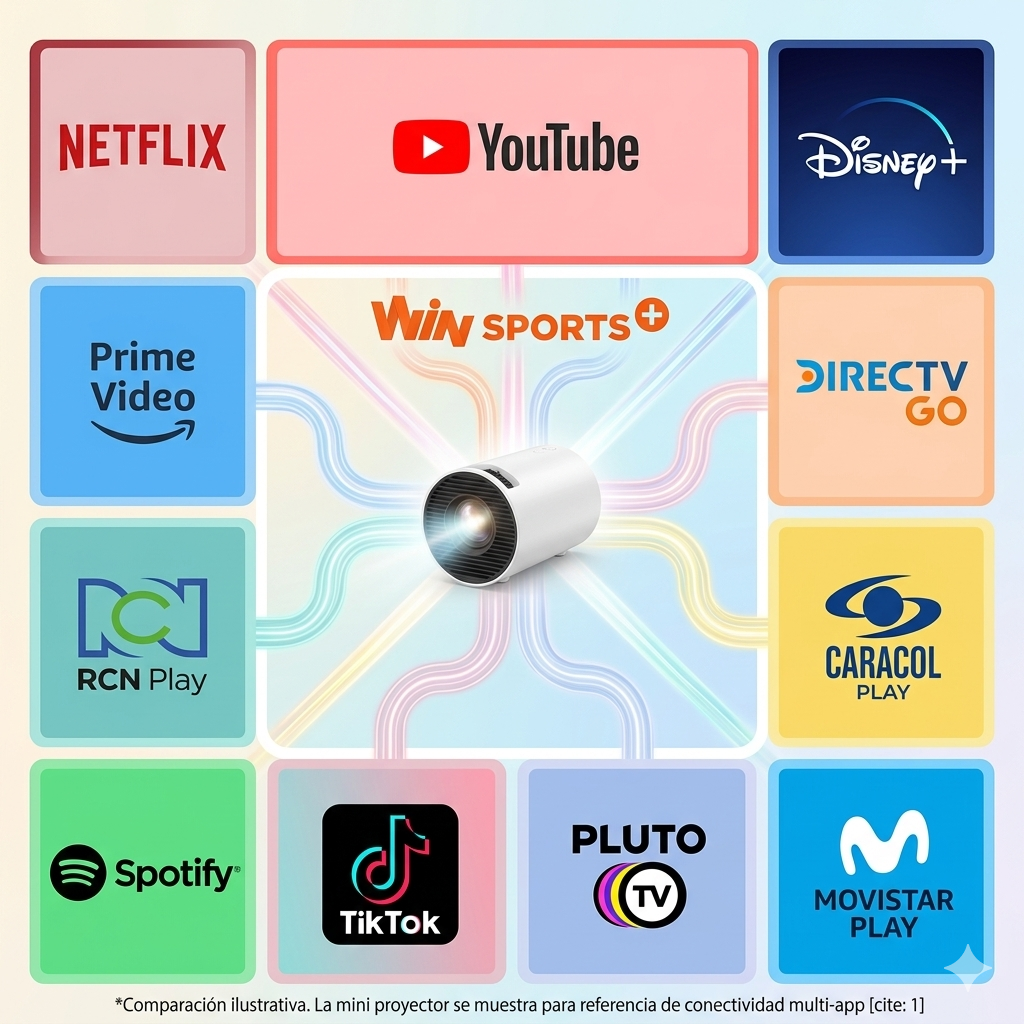 Proyector Smart Android HY300™ — Tu Smart TV Portátil 120" | Mundial 2026