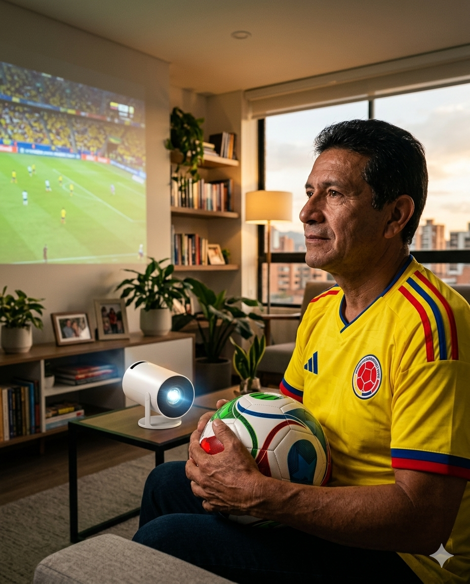 Kit Mundialista 2026 · Proyector + Camiseta + Balón