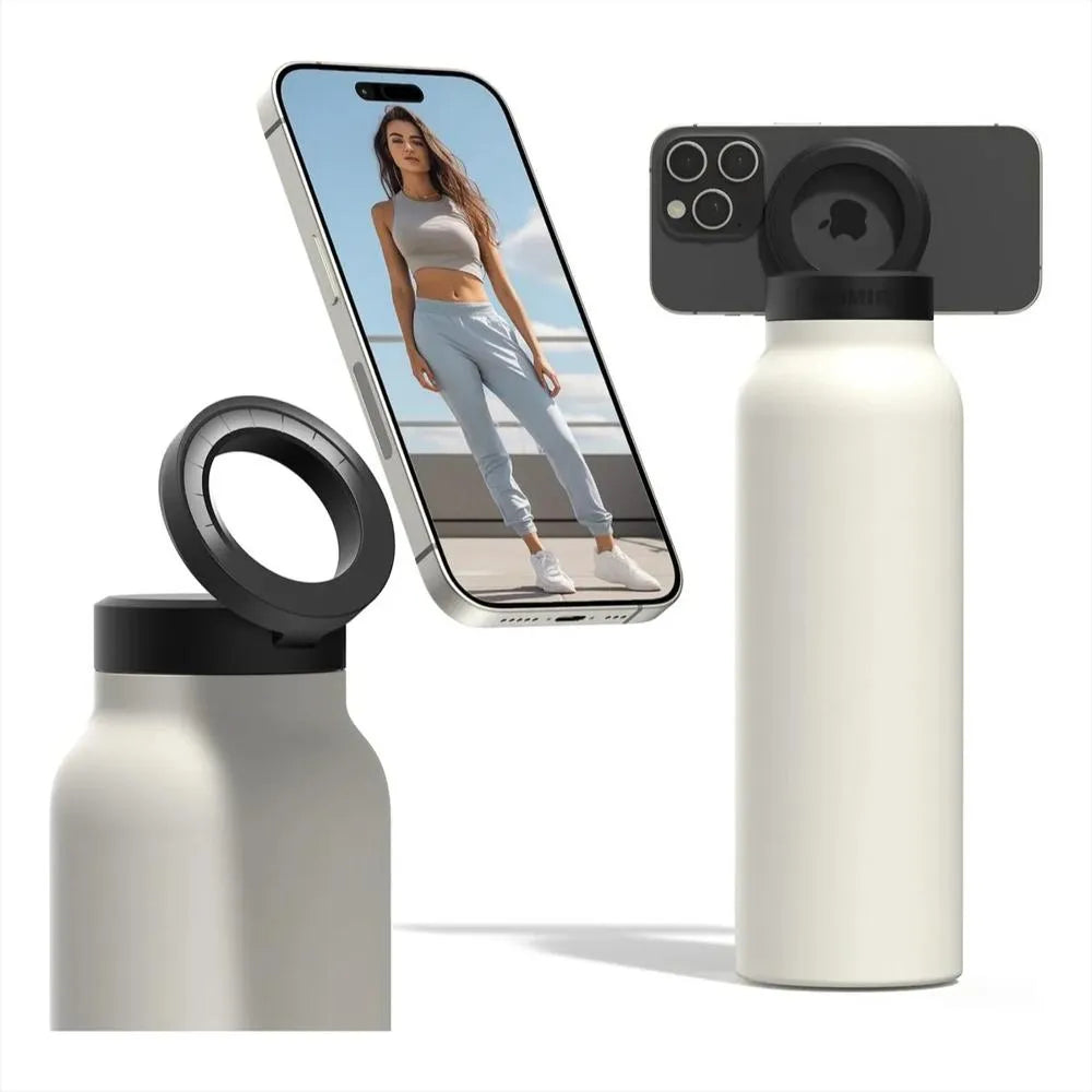 Termo Magnético 2 en 1 con Soporte 360° para Celular