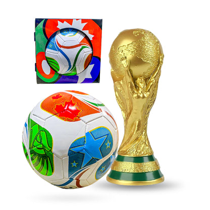 COMBO MUNDIALISTA - Balón + Trofeo Alcancía