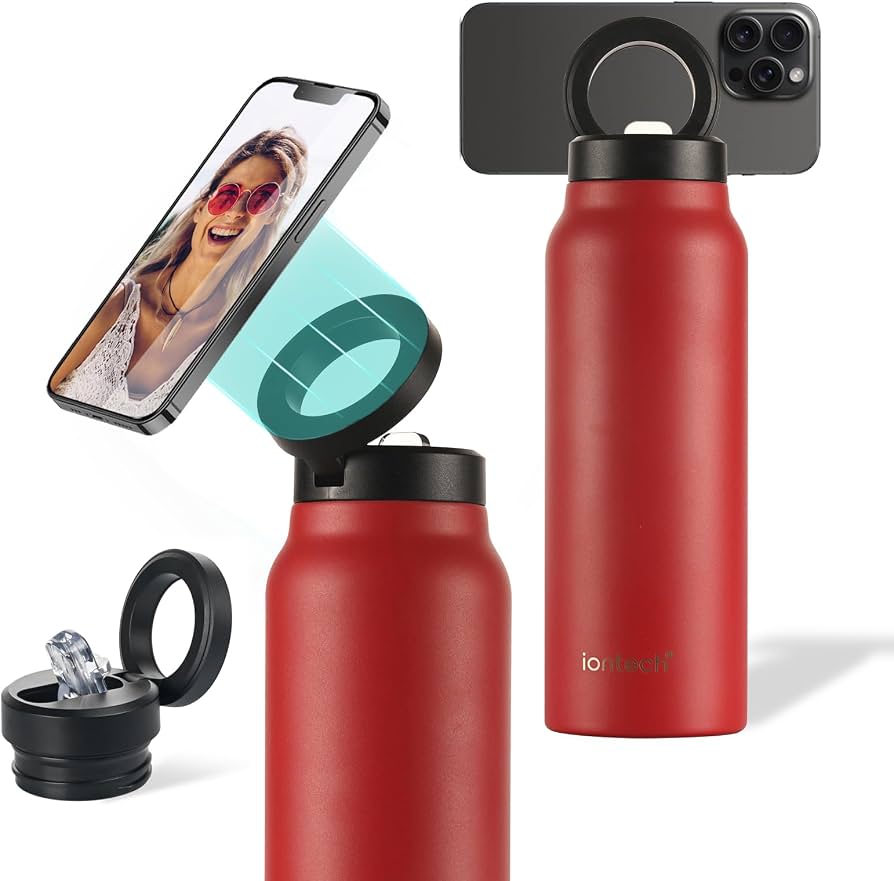 Termo Magnético 2 en 1 con Soporte 360° para Celular