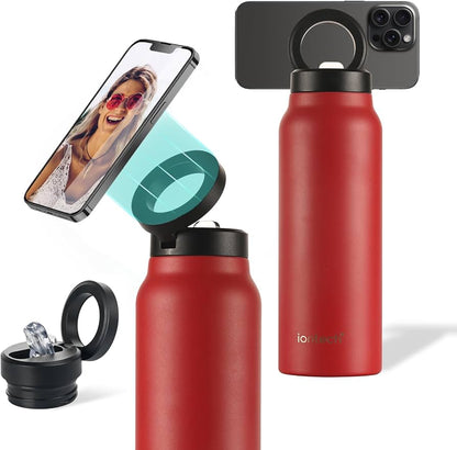 Termo Magnético 2 en 1 con Soporte 360° para Celular