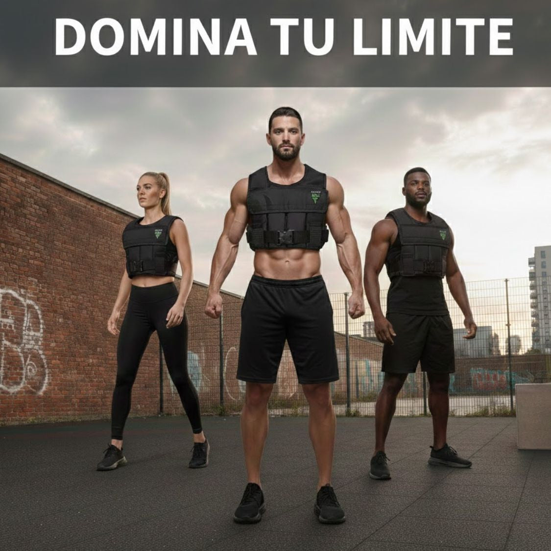 Chaleco de Peso Graduable 50 Lbs para Gym, CrossFit y Entrenamiento Funcional