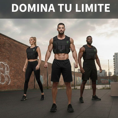 Chaleco de Peso Graduable 50 Lbs para Gym, CrossFit y Entrenamiento Funcional