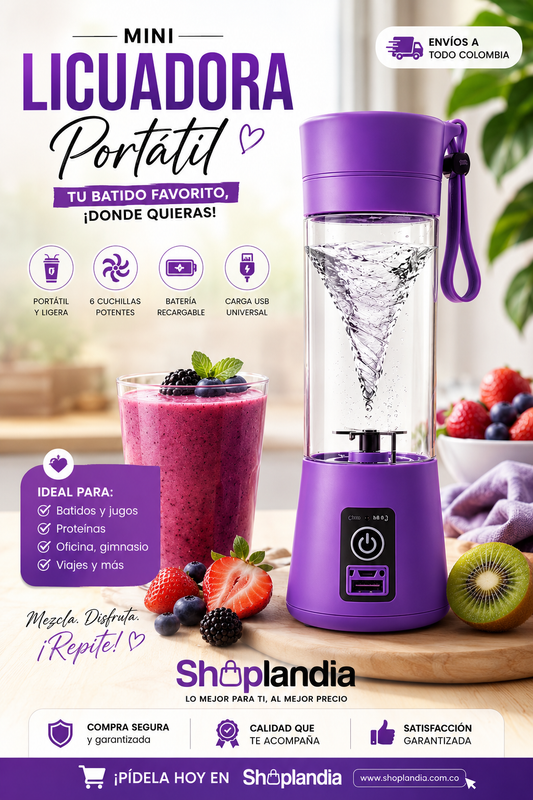 ✨ Mini Licuadora Portátil Recargable
