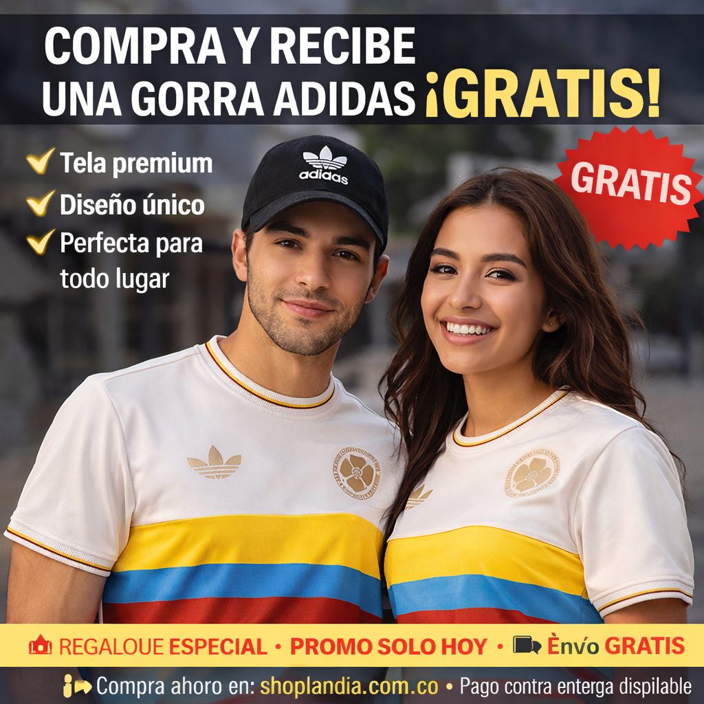 Camiseta Colombia FCF 100 Años - Gratis Gorra Adidas