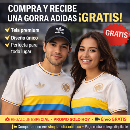 Camiseta Colombia FCF 100 Años - Gratis Gorra Adidas