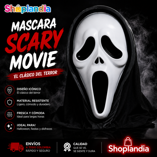 Mascara Halloween Scary Movie (Ghostface)
