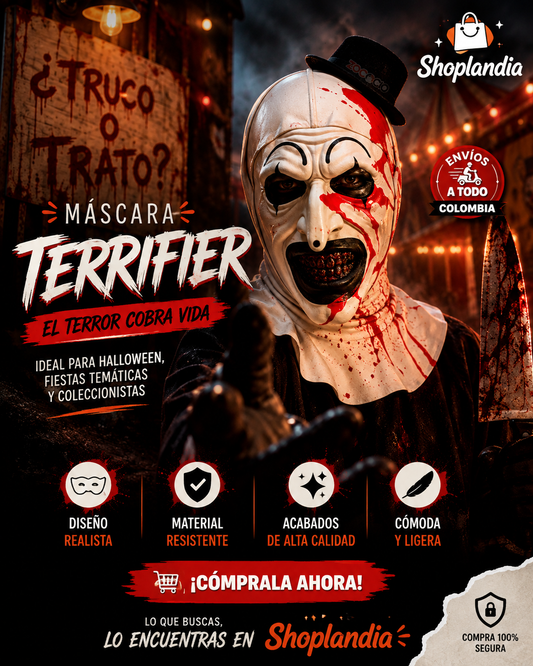 MÁSCARA ART THE CLOWN TERRIFIER