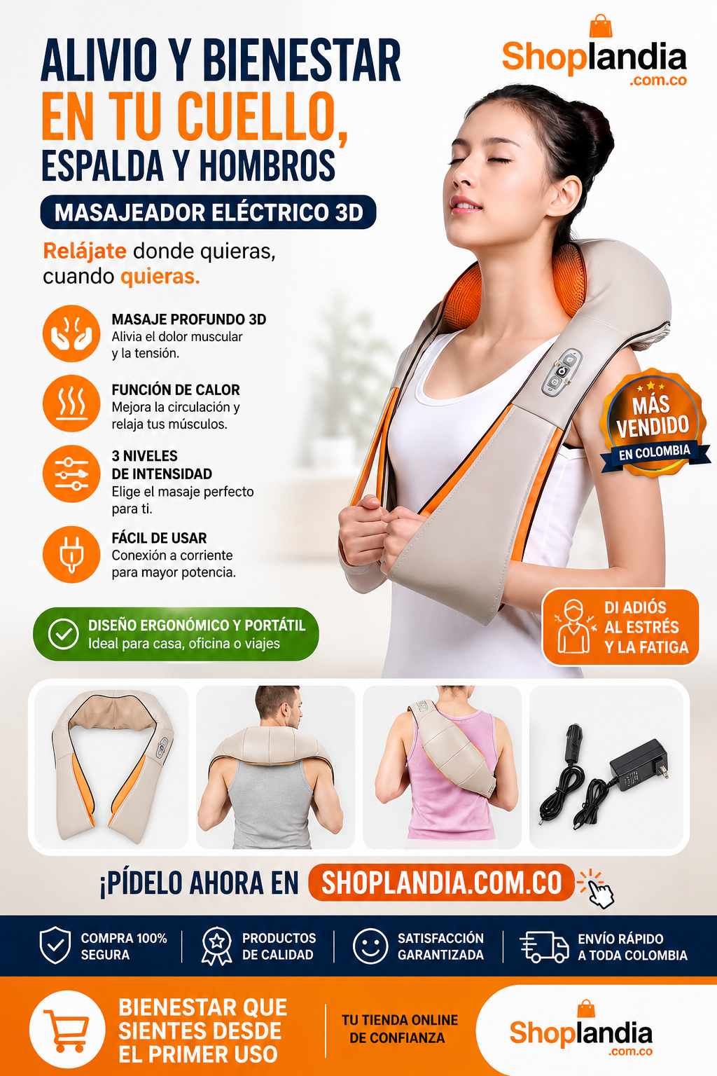 Masajeador Cervical de Calor Infrarrojo | Spa Profesional para tu Hogar