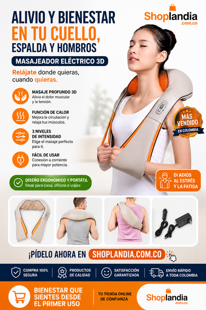Masajeador Cervical de Calor Infrarrojo | Spa Profesional para tu Hogar