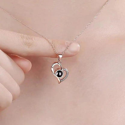 💖 Collar Corazón “Te Amo” en 100 Idiomas
