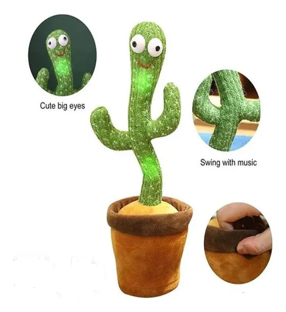 Cactus Interactivo que Habla, Baila y Canta | Juguete para Bebés