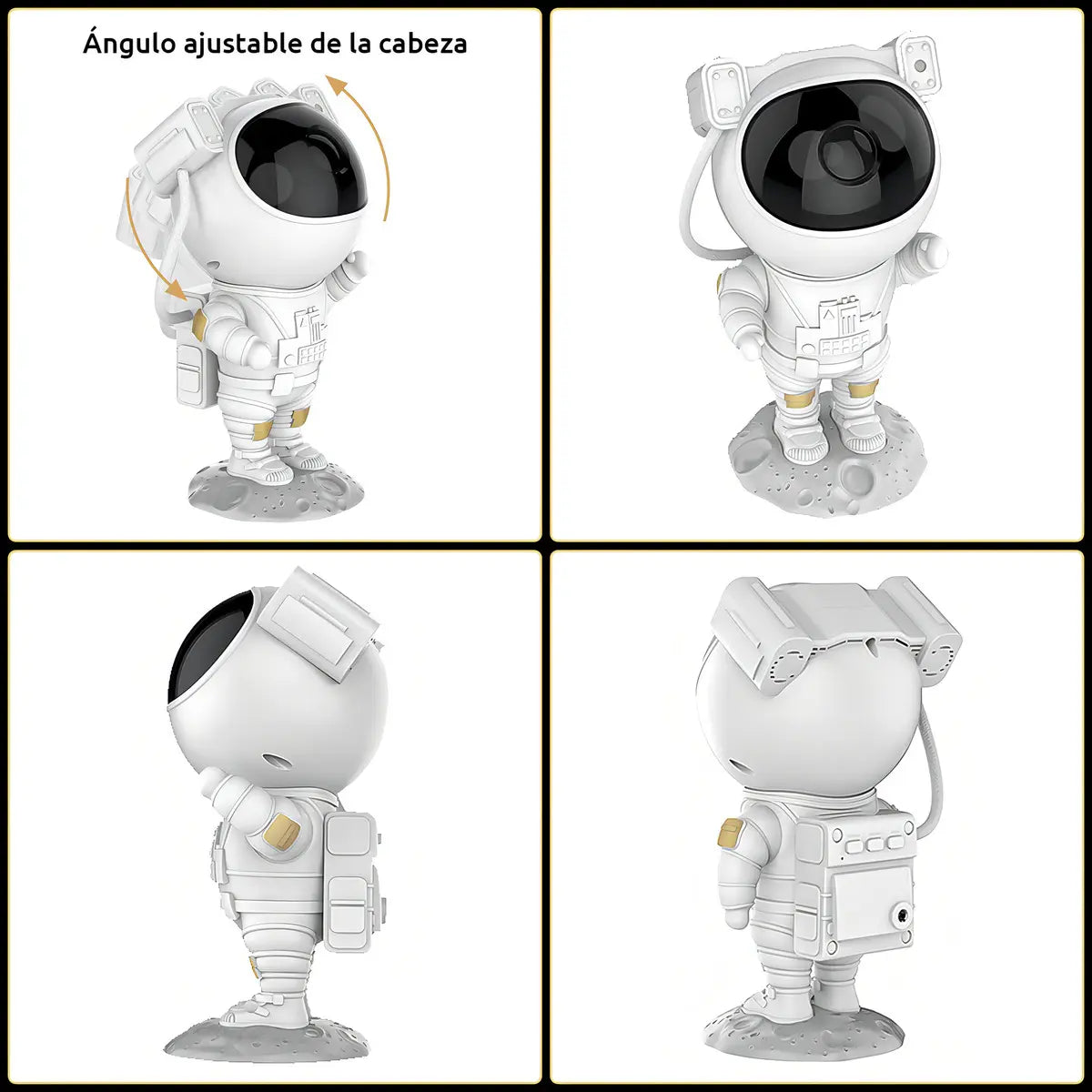 Proyector Astronauta Galaxia - Convierte el Techo en una Galaxia y Duerme a tu Bebé en Minutos