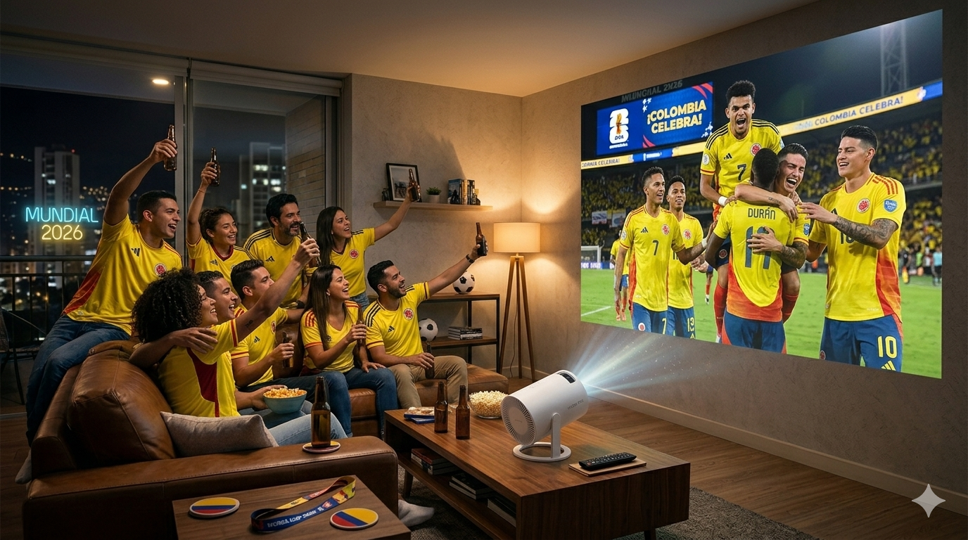 Kit Mundialista 2026 · Proyector + Camiseta + Balón