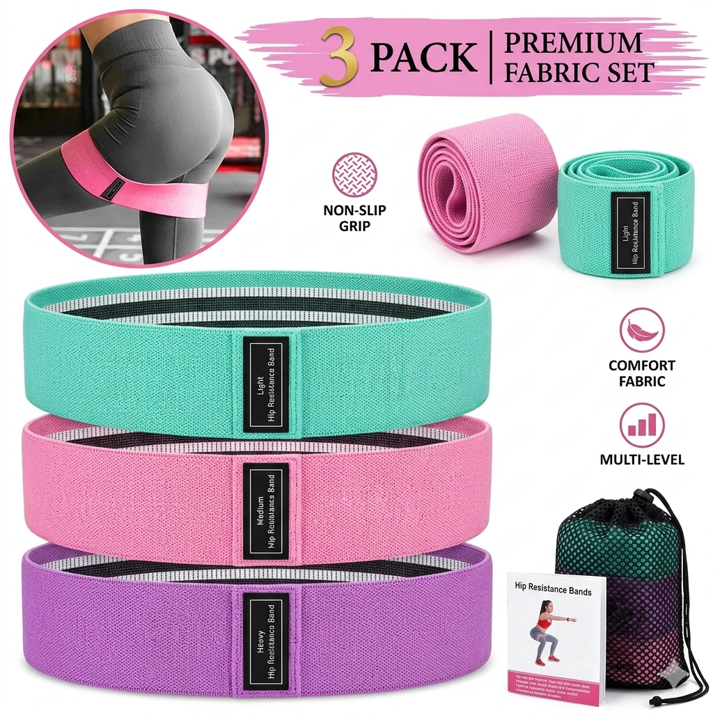 Kit de Bandas de Resistencia Premium | Glúteos y Piernas
