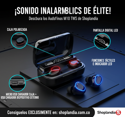 Audífonos Inalámbricos M10 TWS