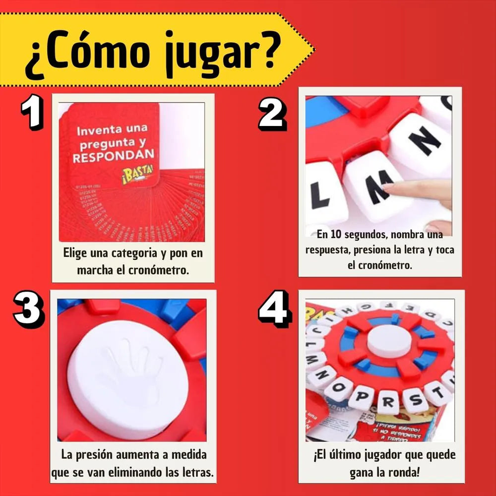 Juego de Mesa ¡Basta! – Piensa Rápido y Gana