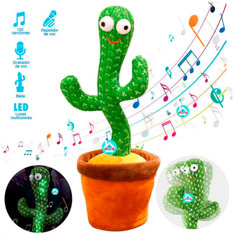Cactus Interactivo que Habla, Baila y Canta | Juguete para Bebés