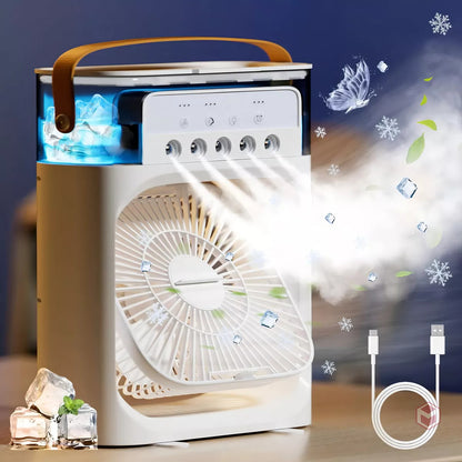 ❄️ Mini Ventilador con Aire Acondicionado