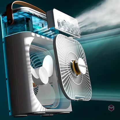 ❄️ Mini Ventilador con Aire Acondicionado