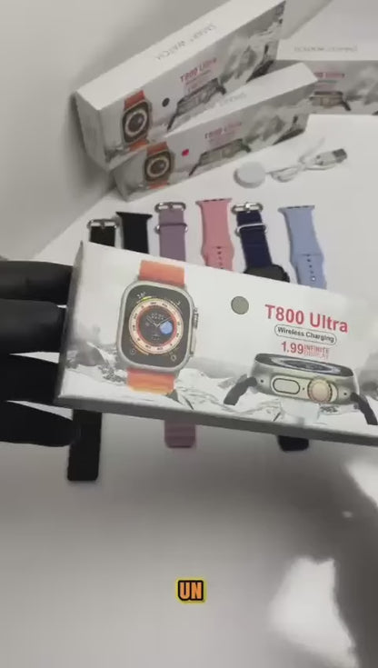 Reloj Inteligente T800 Ultra – Carga Rápida- Pantalla Táctil