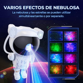 Proyector Astronauta Galaxia - Convierte el Techo en una Galaxia y Duerme a tu Bebé en Minutos